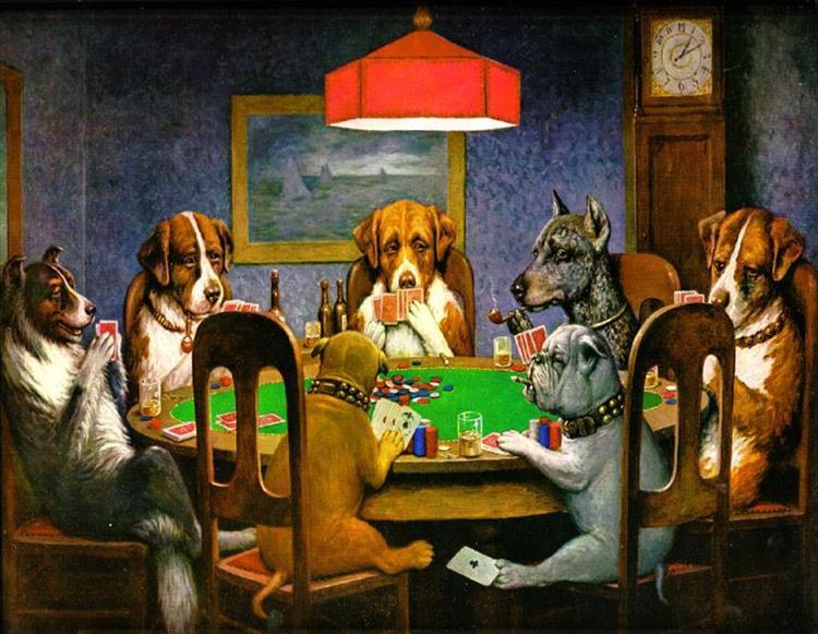 A Friend in Need (Dogs playing poker series)